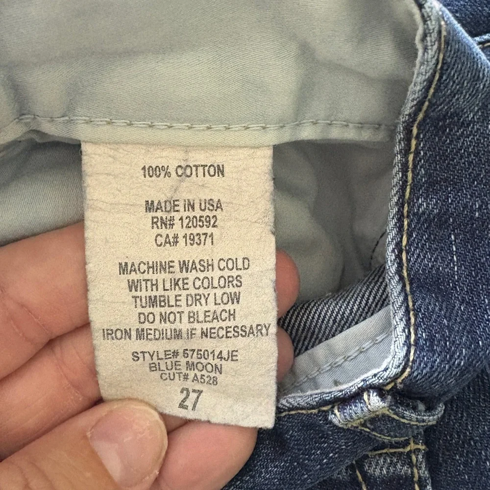 Rich & Skinny Women SZ 27 Jeans Blue Moon Straight Leg - Picture 6 of 7